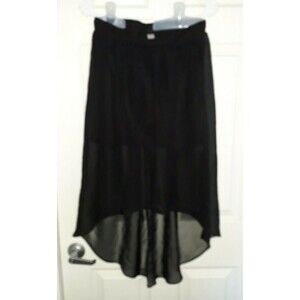 Women's Medium Size 7-9 No Boundaries Black Sheer Skirt